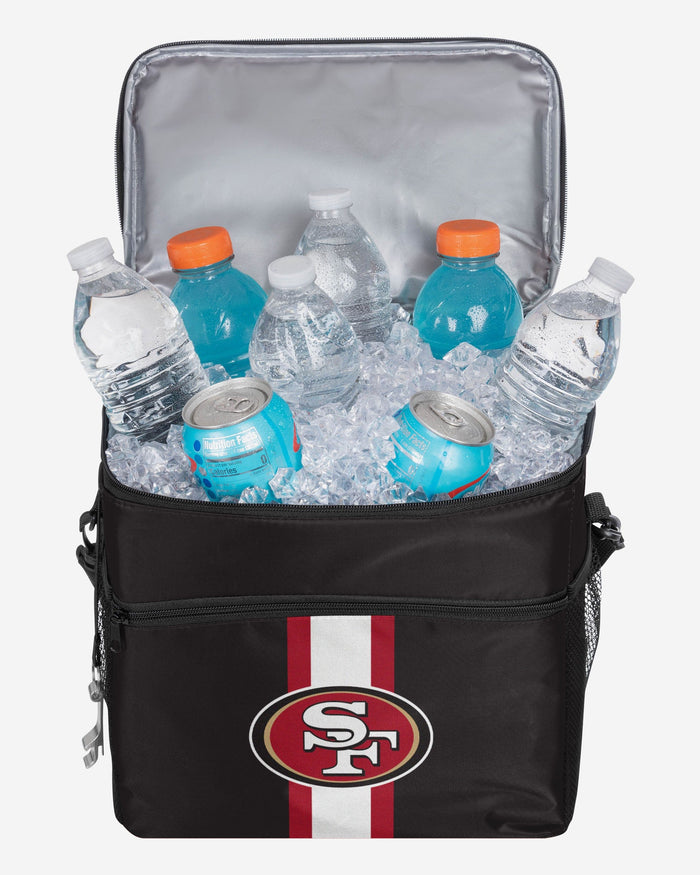San Francisco 49ers Team Stripe Tailgate 24 Pack Cooler FOCO - FOCO.com