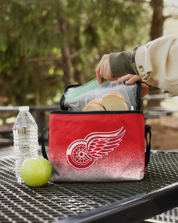 Detroit Red Wings Big Logo Gradient 6 Pack Cooler FOCO - FOCO.com