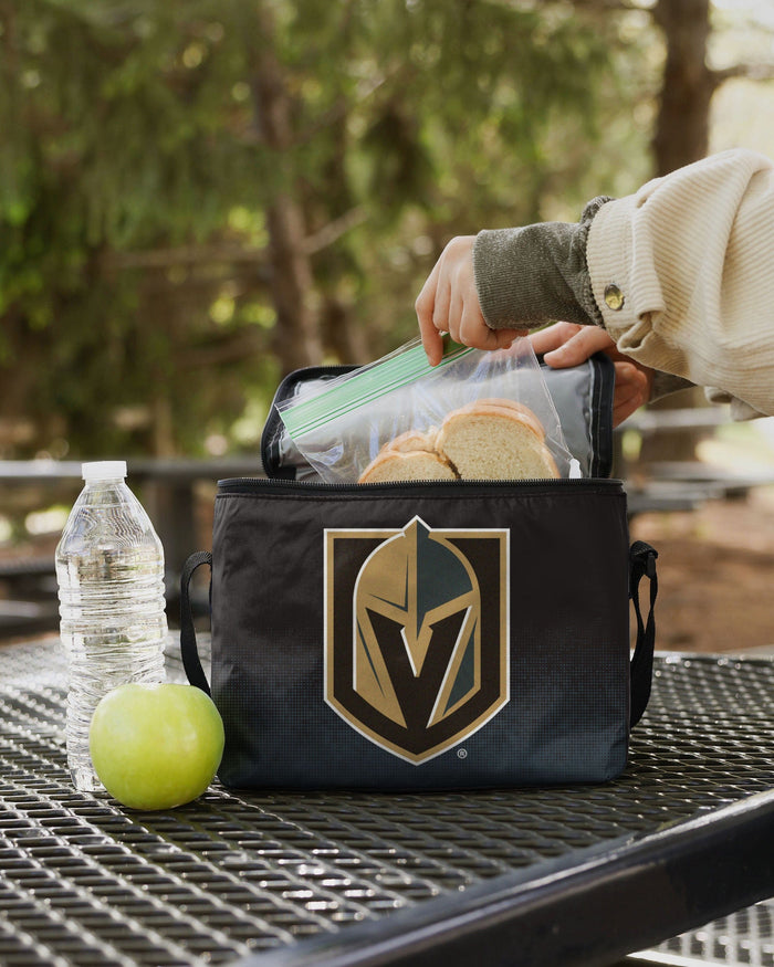 Vegas Golden Knights Gradient Big Logo Gradient 6 Pack Cooler FOCO - FOCO.com