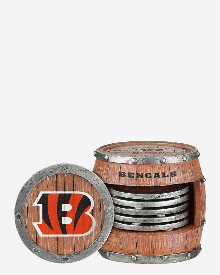 Cincinnati Bengals 5 Pack Barrel Coaster Set FOCO - FOCO.com