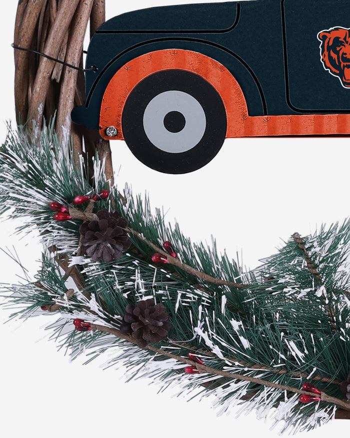 Chicago Bears Wreath With Truck FOCO - FOCO.com