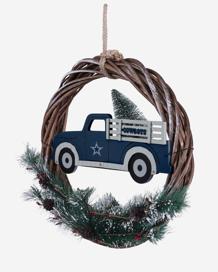 Dallas Cowboys Wreath With Truck FOCO - FOCO.com