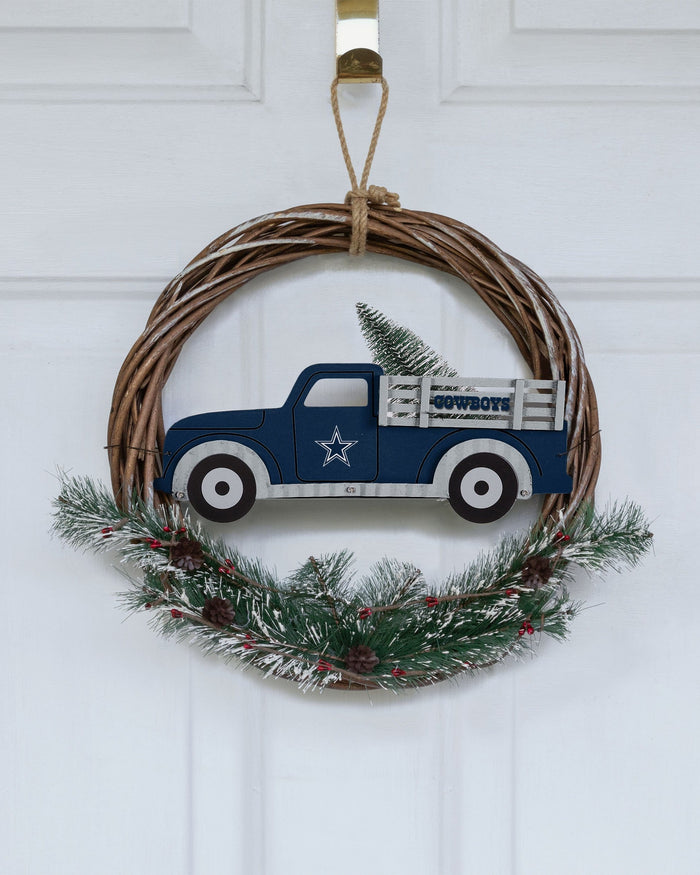 Dallas Cowboys Wreath With Truck FOCO - FOCO.com