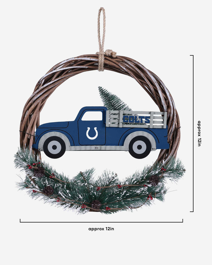 Indianapolis Colts Wreath With Truck FOCO - FOCO.com