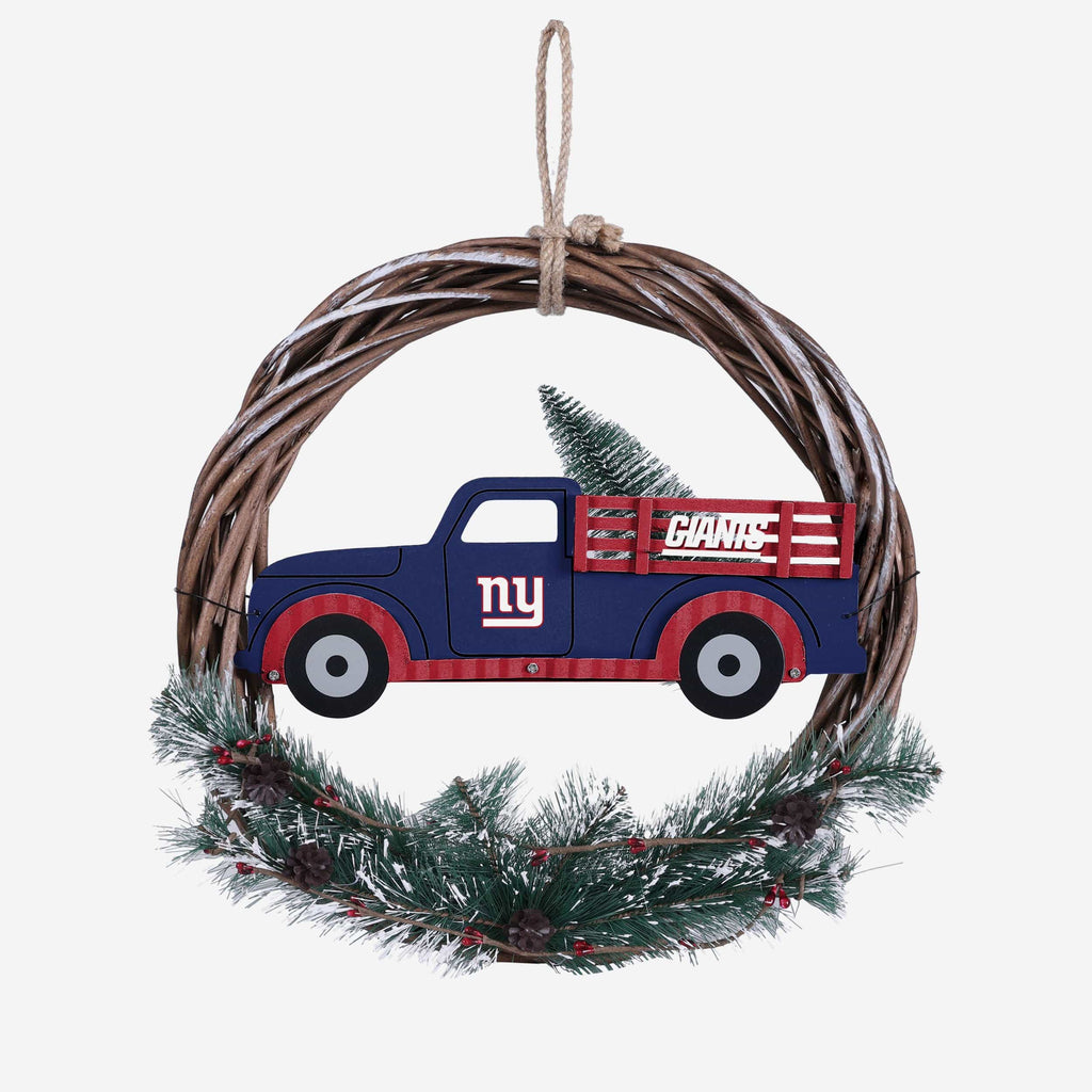 New York Giants Wreath With Truck FOCO - FOCO.com