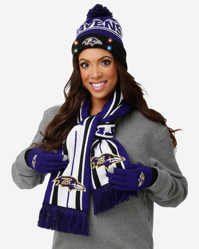 Baltimore Ravens Snow Stealer Cold Weather Set FOCO - FOCO.com