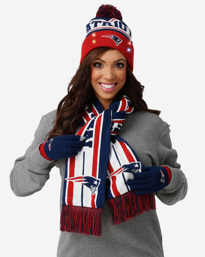 New England Patriots Snow Stealer Cold Weather Set FOCO - FOCO.com