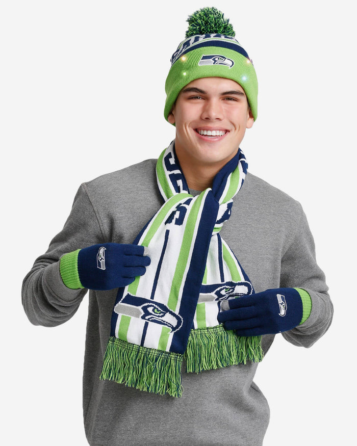 Seattle Seahawks Snow Stealer Cold Weather Set FOCO - FOCO.com