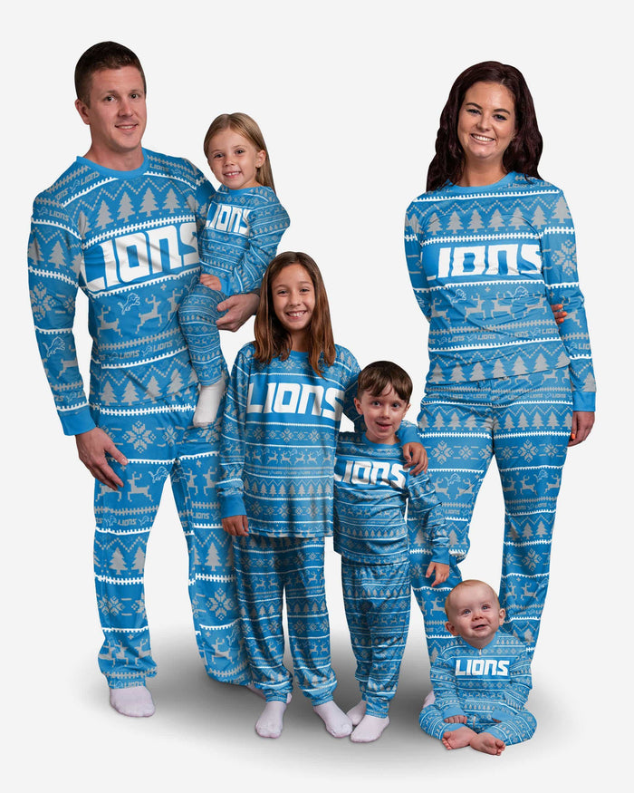 Detroit Lions Family Holiday Pajamas FOCO - FOCO.com