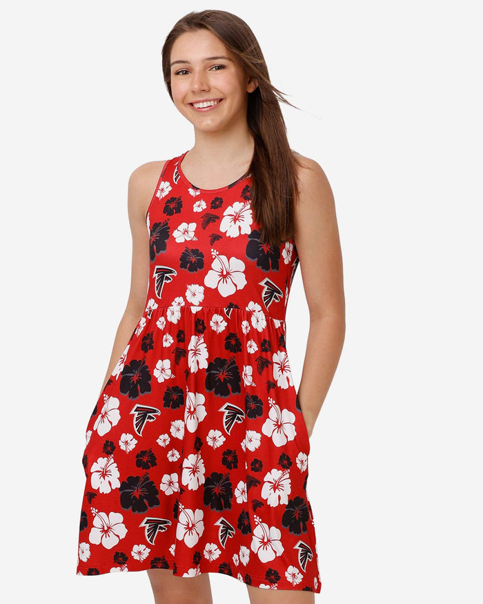 Atlanta Falcons Womens Fan Favorite Floral Sundress FOCO S - FOCO.com