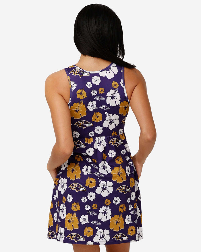 Baltimore Ravens Womens Fan Favorite Floral Sundress FOCO - FOCO.com