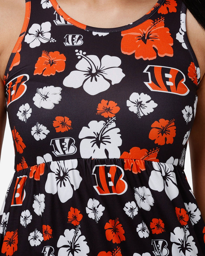 Cincinnati Bengals Womens Fan Favorite Floral Sundress FOCO - FOCO.com