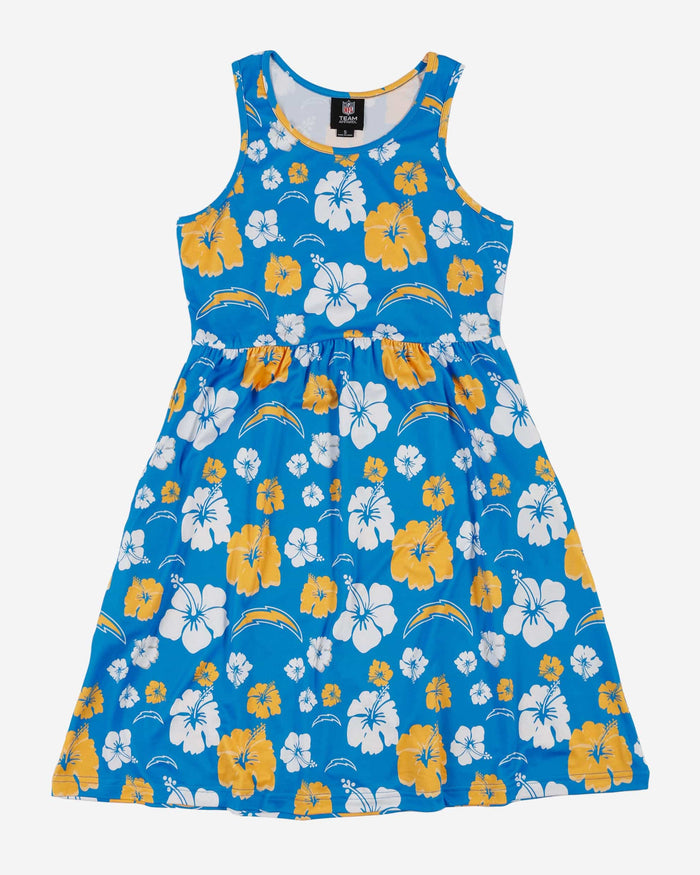 Los Angeles Chargers Womens Fan Favorite Floral Sundress FOCO - FOCO.com