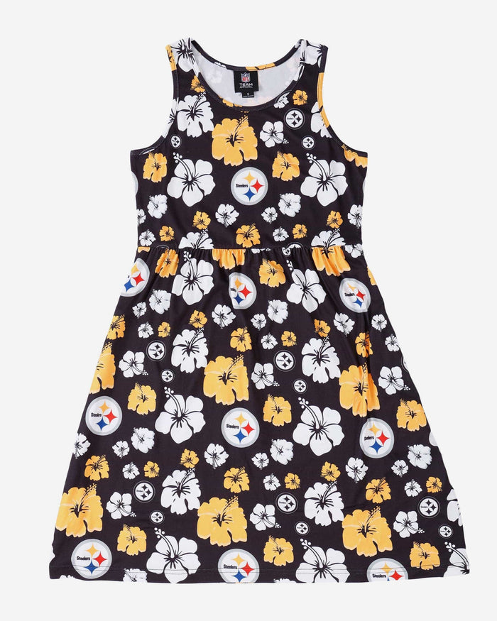 Pittsburgh Steelers Womens Fan Favorite Floral Sundress FOCO - FOCO.com