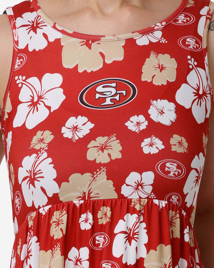 San Francisco 49ers Womens Fan Favorite Floral Sundress FOCO - FOCO.com