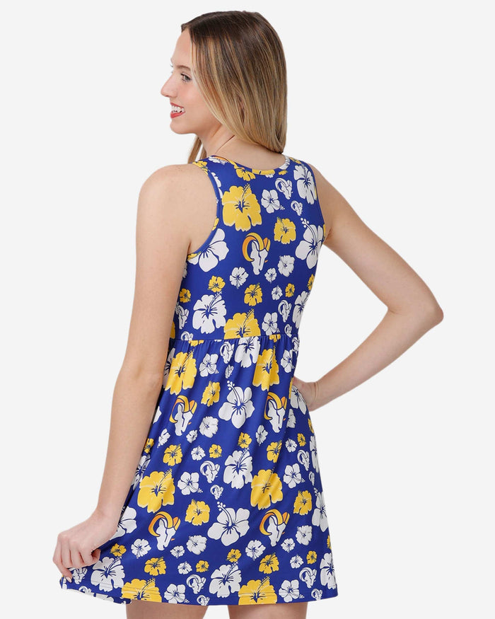 Los Angeles Rams Womens Fan Favorite Floral Sundress FOCO - FOCO.com