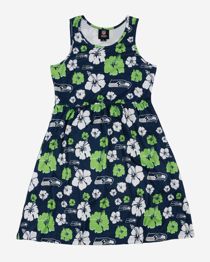 Seattle Seahawks Womens Fan Favorite Floral Sundress FOCO - FOCO.com