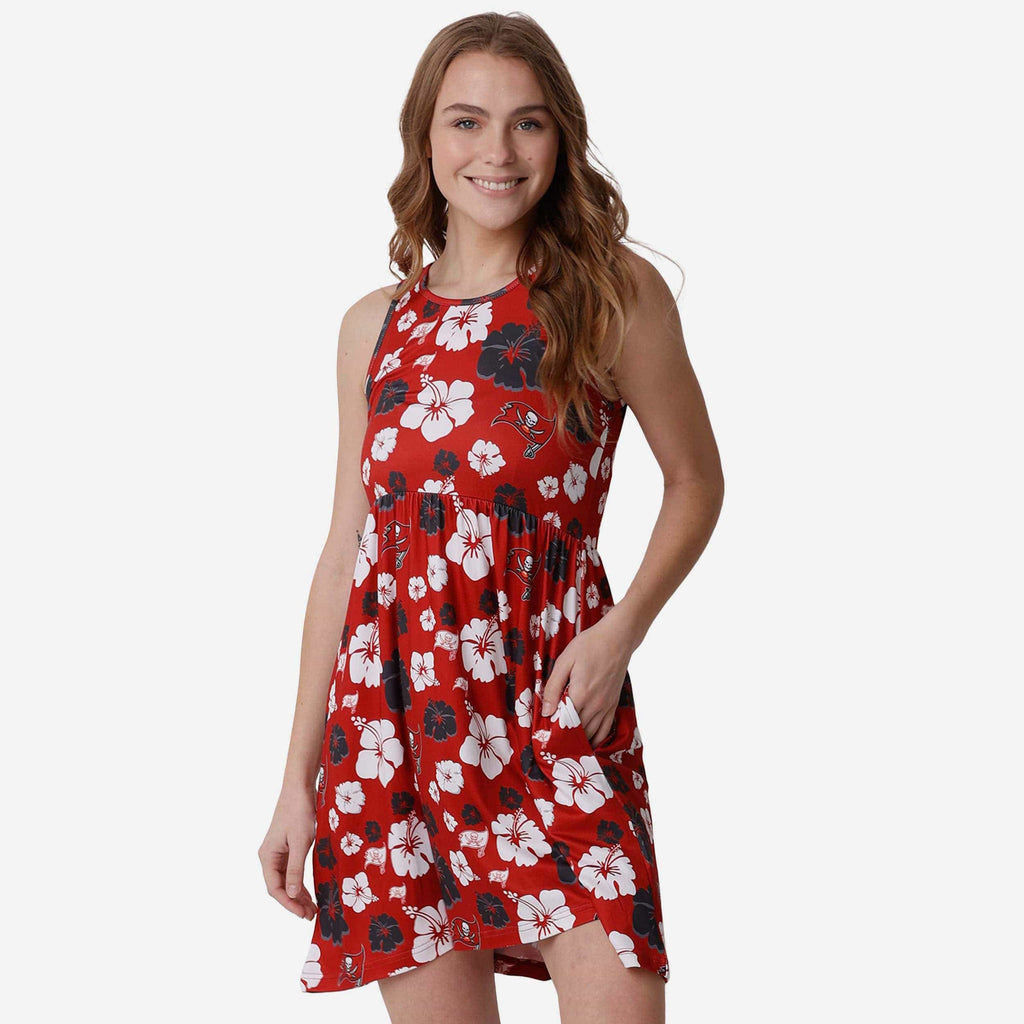 Tampa Bay Buccaneers Womens Fan Favorite Floral Sundress FOCO S - FOCO.com