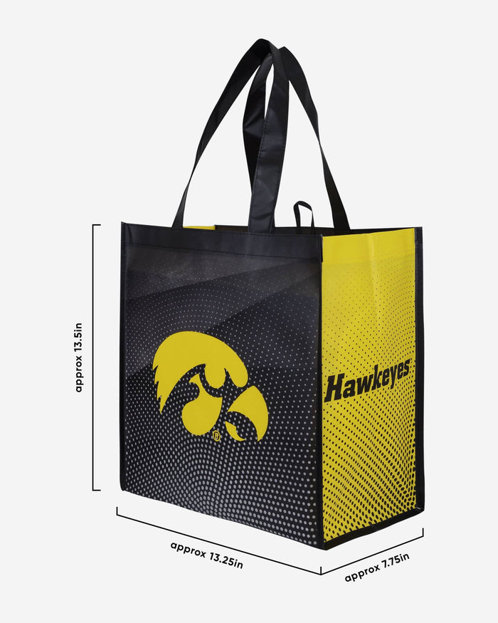 Iowa Hawkeyes 4 Pack Reusable Shopping Bag FOCO - FOCO.com
