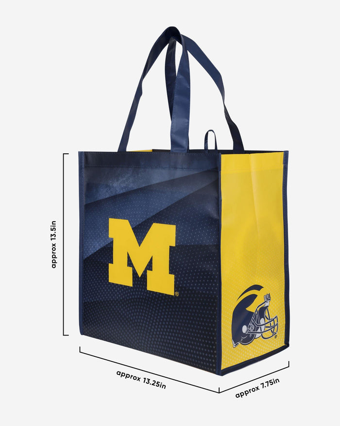Michigan Wolverines 4 Pack Reusable Shopping Bag FOCO - FOCO.com