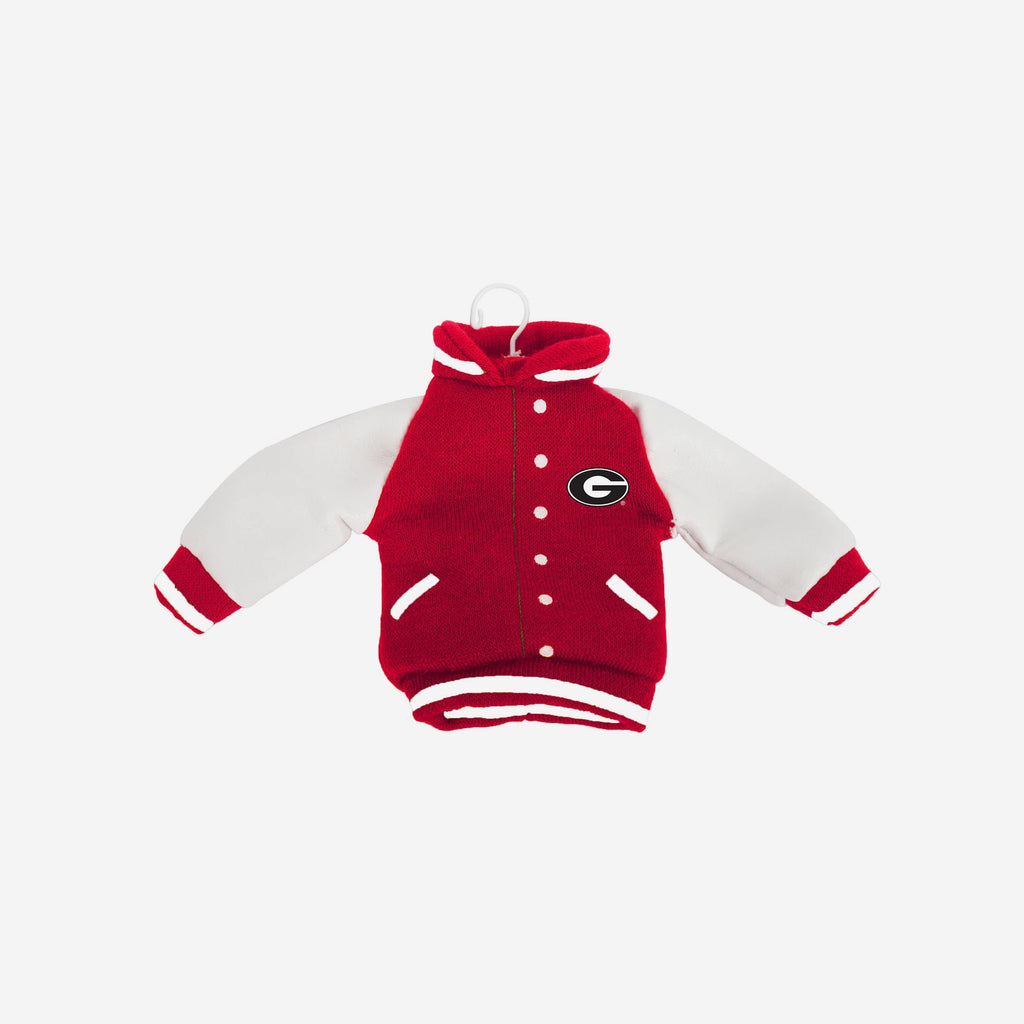 Georgia Bulldogs Fabric Varsity Jacket Ornament FOCO - FOCO.com