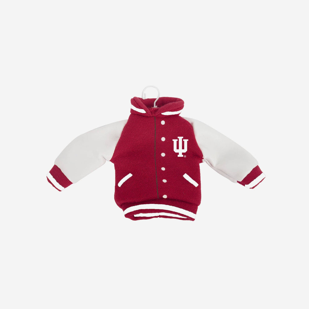 Indiana Hoosiers Fabric Varsity Jacket Ornament FOCO - FOCO.com