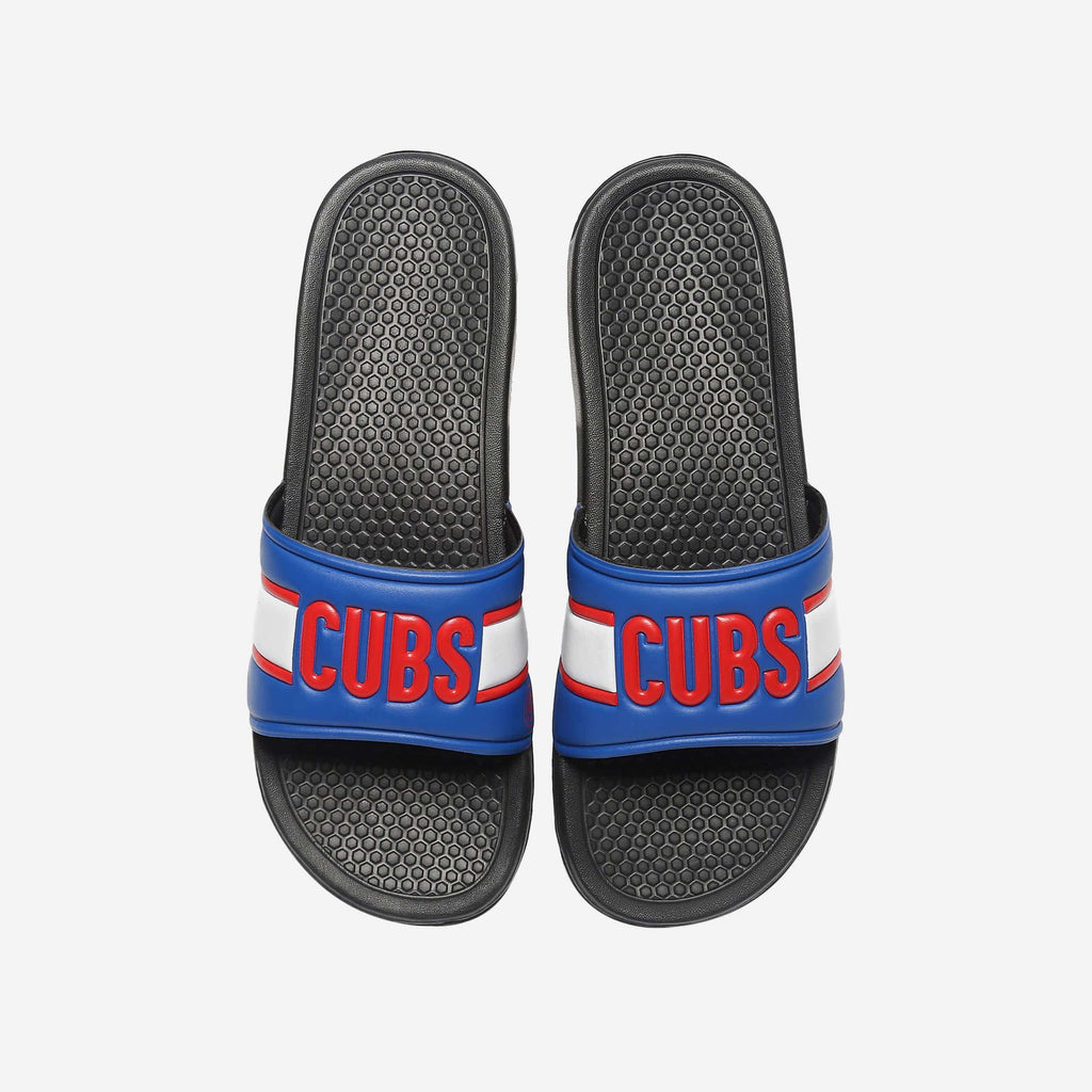 Chicago Cubs Raised Wordmark Slide FOCO S - FOCO.com