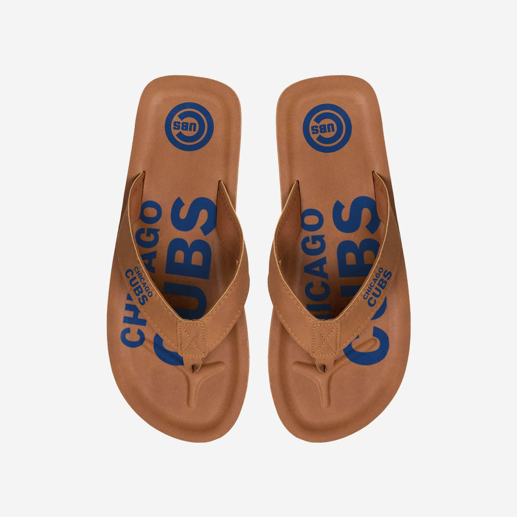 Chicago Cubs Color Pop Contour Flip Flop FOCO S - FOCO.com