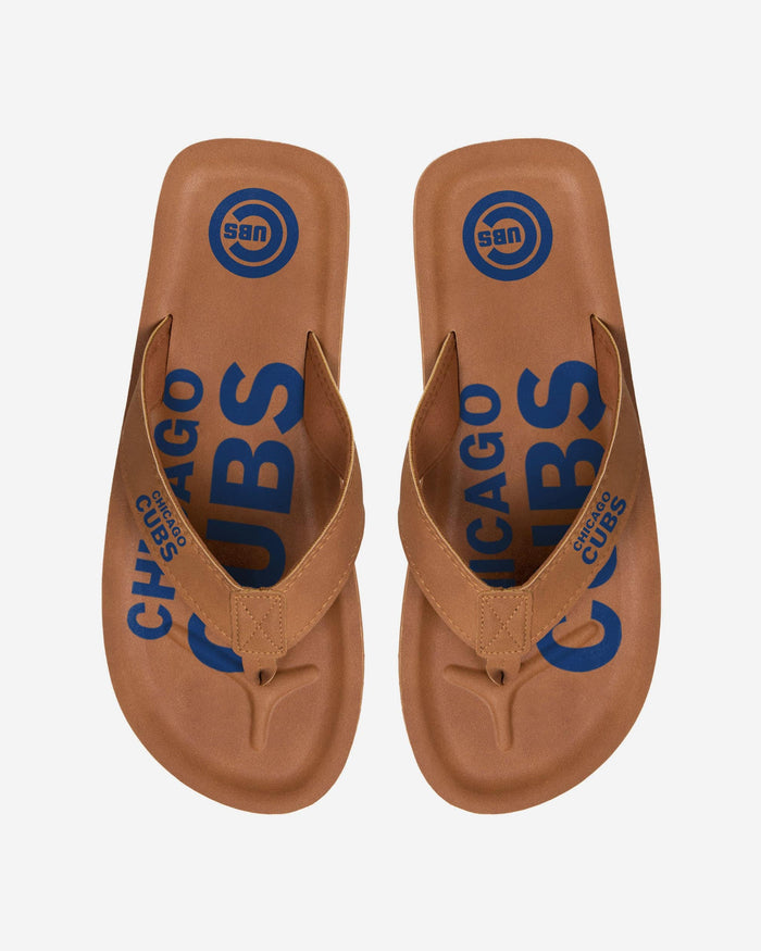 Chicago Cubs Color Pop Contour Flip Flop FOCO S - FOCO.com