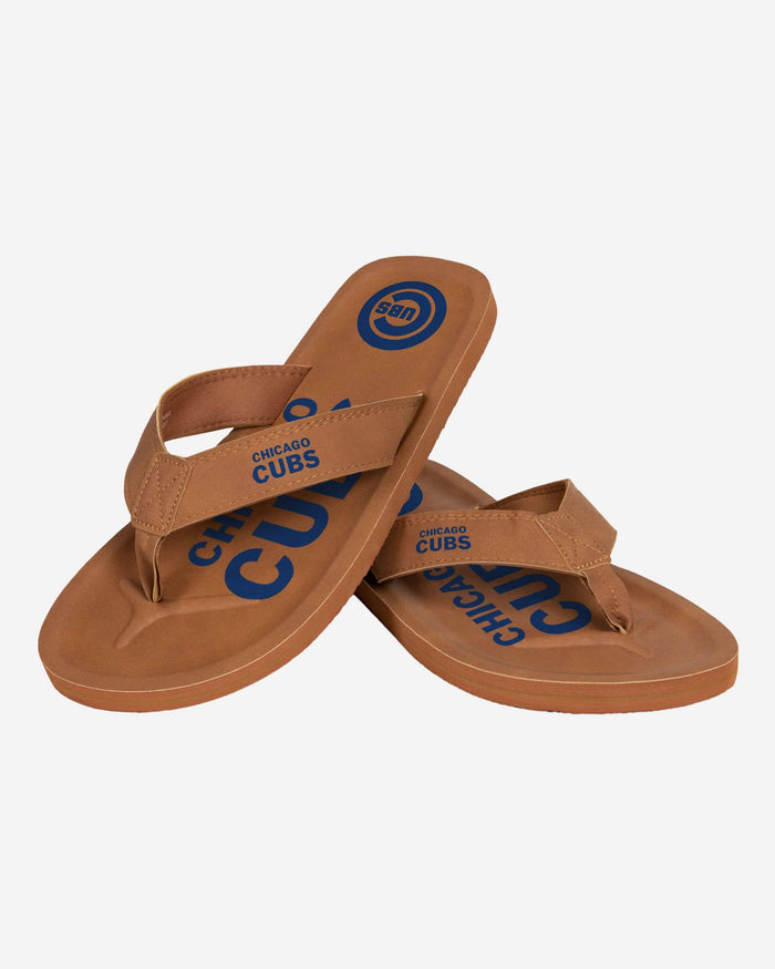 Chicago Cubs Color Pop Contour Flip Flop FOCO - FOCO.com