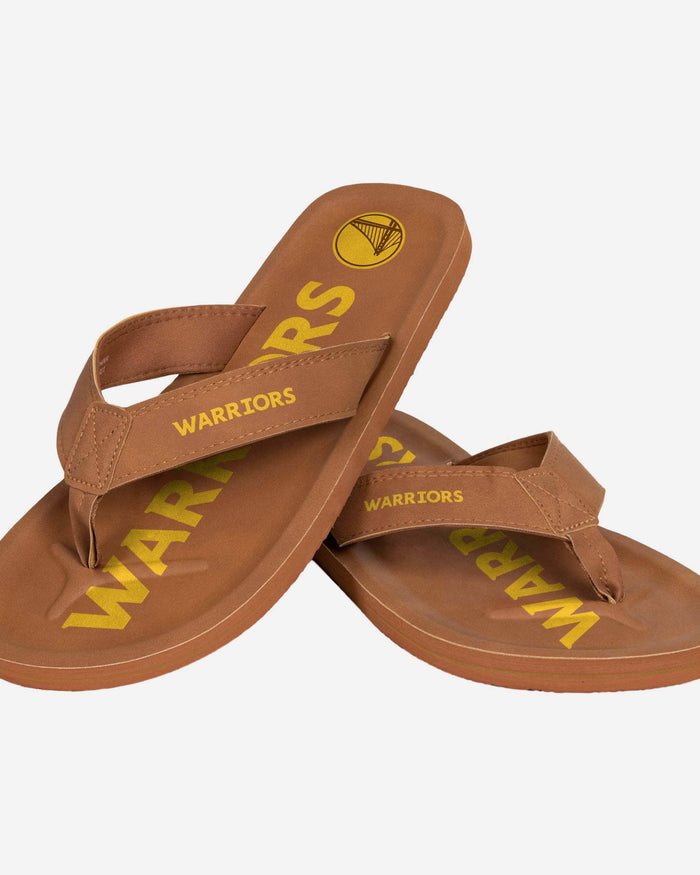 Golden State Warriors Color Pop Contour Flip Flop FOCO - FOCO.com