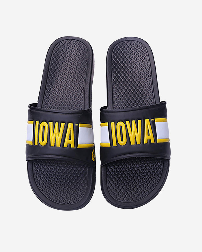Iowa Hawkeyes Raised Wordmark Slide FOCO S - FOCO.com