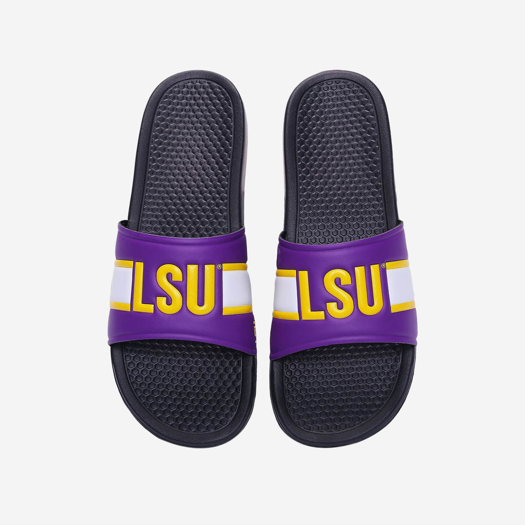 LSU Tigers Raised Wordmark Slide FOCO S - FOCO.com