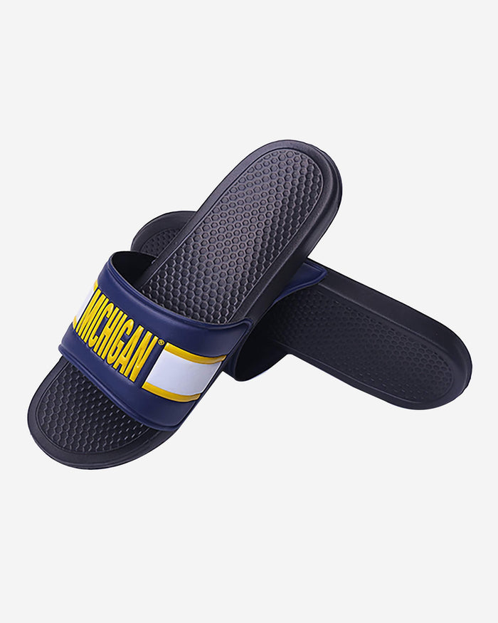 Michigan Wolverines Raised Wordmark Slide FOCO - FOCO.com