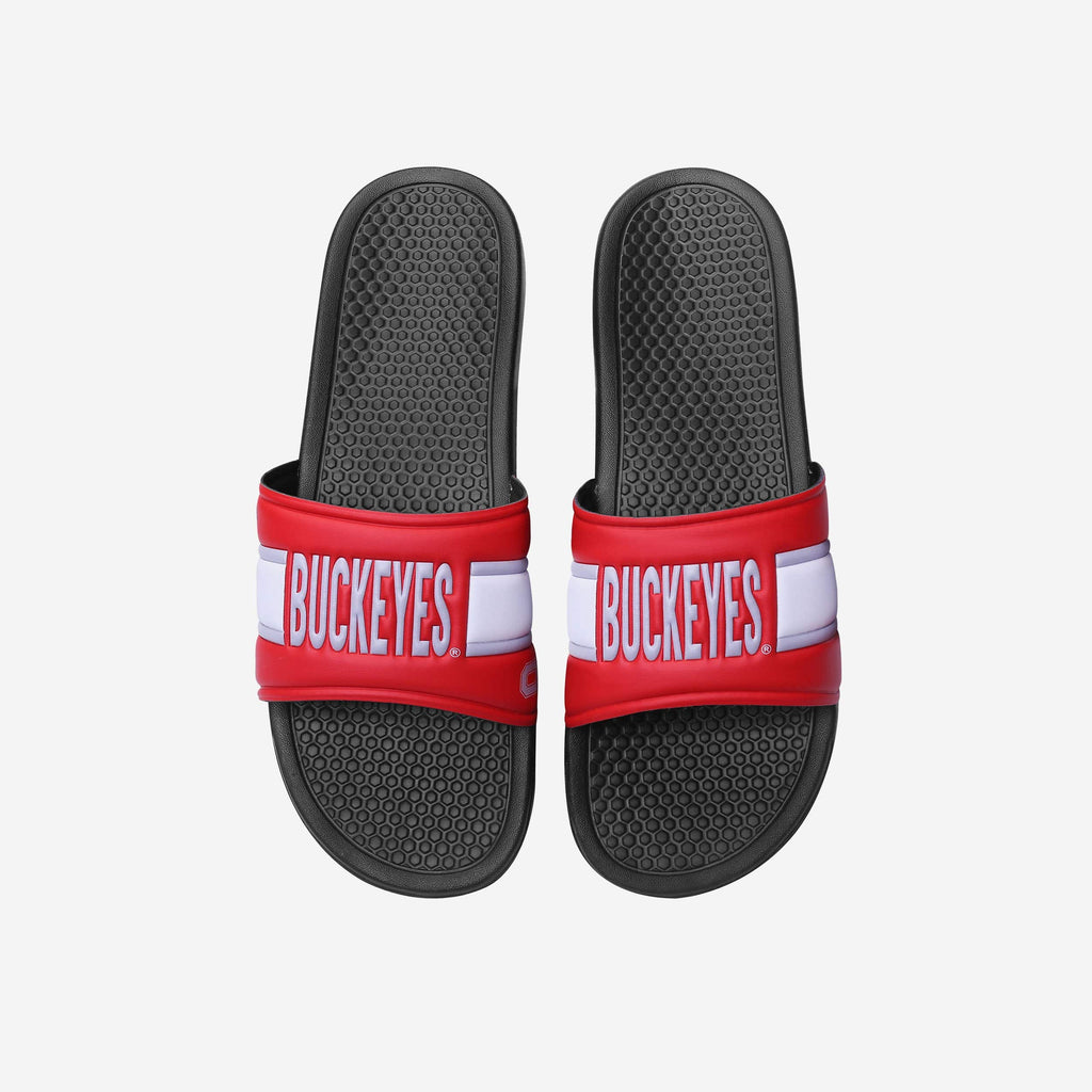 Ohio State Buckeyes Raised Wordmark Slide FOCO S - FOCO.com