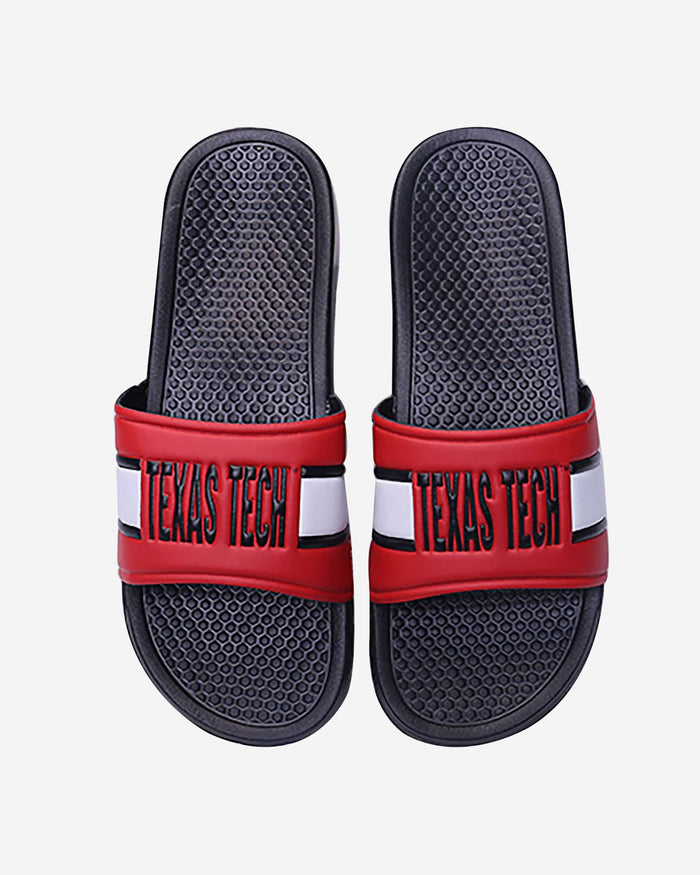 Texas Tech Red Raiders Raised Wordmark Slide FOCO S - FOCO.com