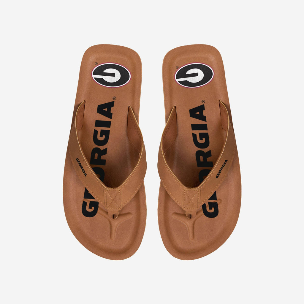 Georgia Bulldogs Color Pop Contour Flip Flop FOCO S - FOCO.com