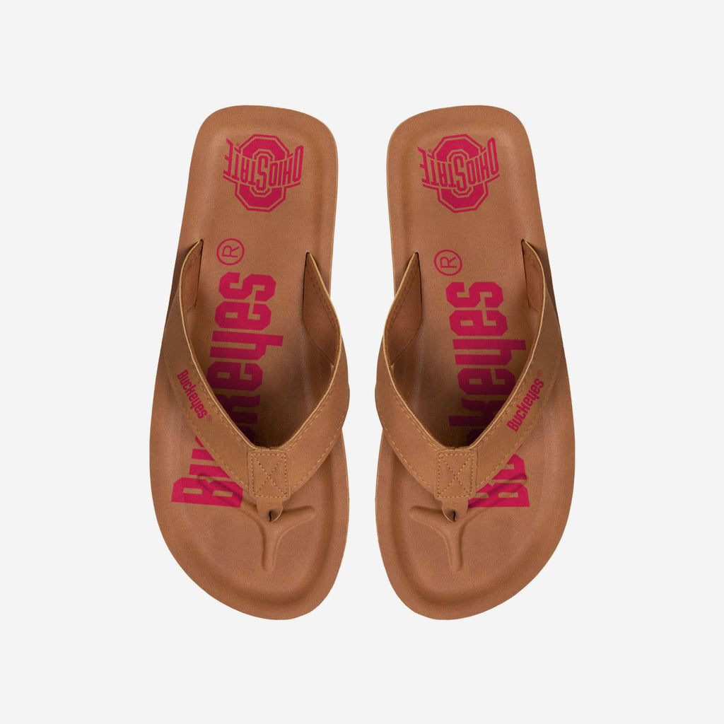 Ohio State Buckeyes Color Pop Contour Flip Flop FOCO S - FOCO.com