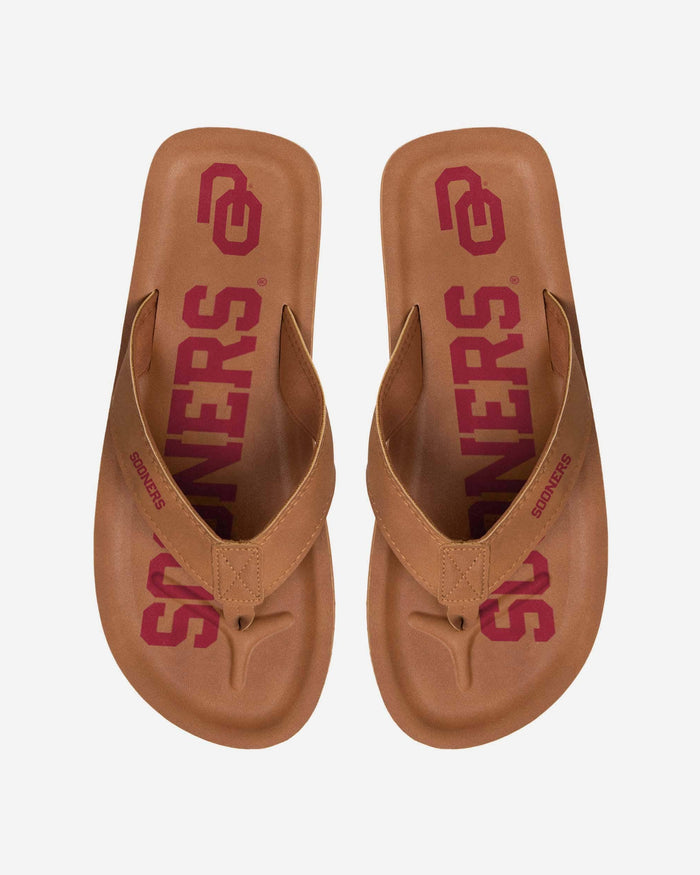 Oklahoma Sooners Color Pop Contour Flip Flop FOCO S - FOCO.com