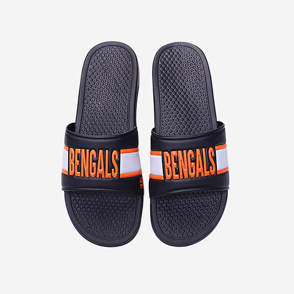 Cincinnati Bengals Raised Wordmark Slide FOCO S - FOCO.com