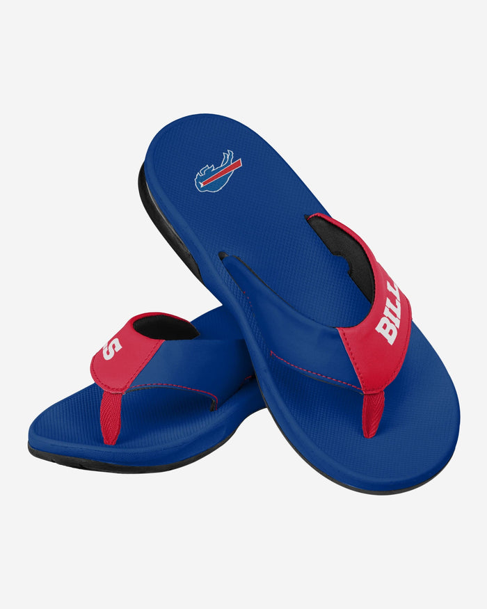 Buffalo Bills Team Color Contour Flip Flop FOCO - FOCO.com