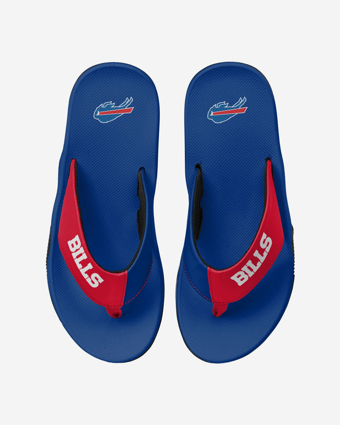 Buffalo Bills Team Color Contour Flip Flop FOCO S - FOCO.com