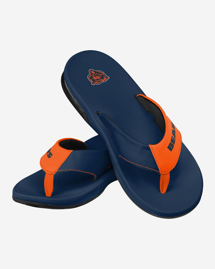 Chicago Bears Team Color Contour Flip Flop FOCO - FOCO.com