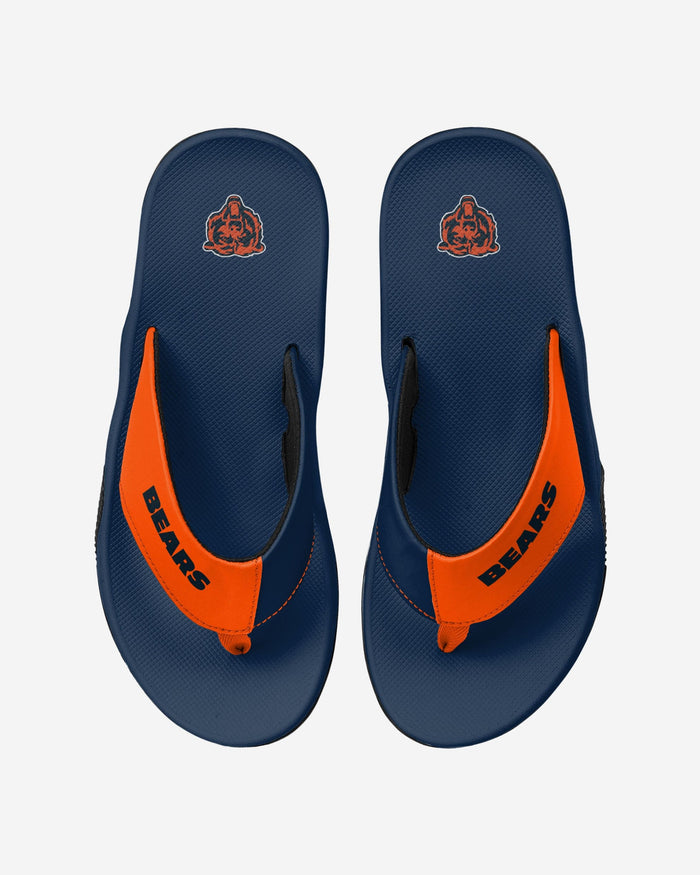 Chicago Bears Team Color Contour Flip Flop FOCO S - FOCO.com