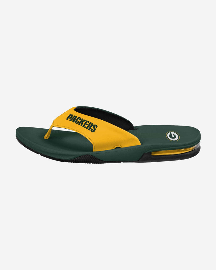 Green Bay Packers Team Color Contour Flip Flop FOCO - FOCO.com