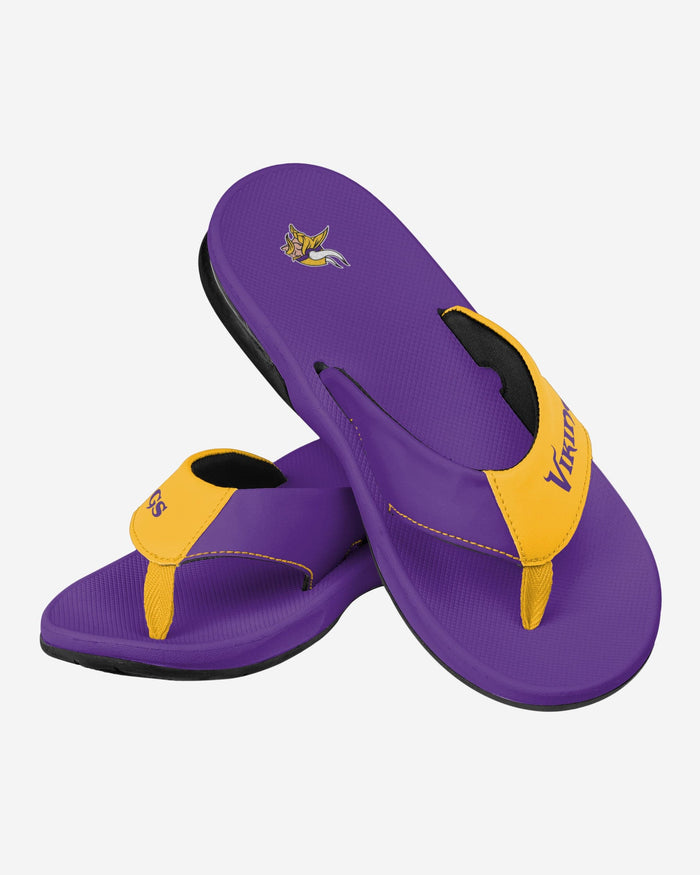 Minnesota Vikings Team Color Contour Flip Flop FOCO - FOCO.com