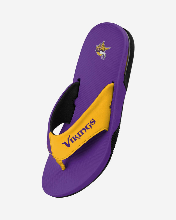 Minnesota Vikings Team Color Contour Flip Flop FOCO - FOCO.com