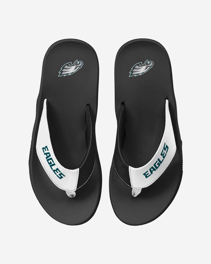 Philadelphia Eagles Team Color Contour Flip Flop FOCO S - FOCO.com