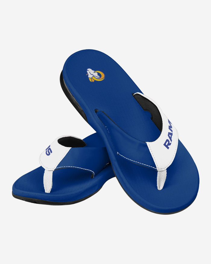 Los Angeles Rams Team Color Contour Flip Flop FOCO - FOCO.com