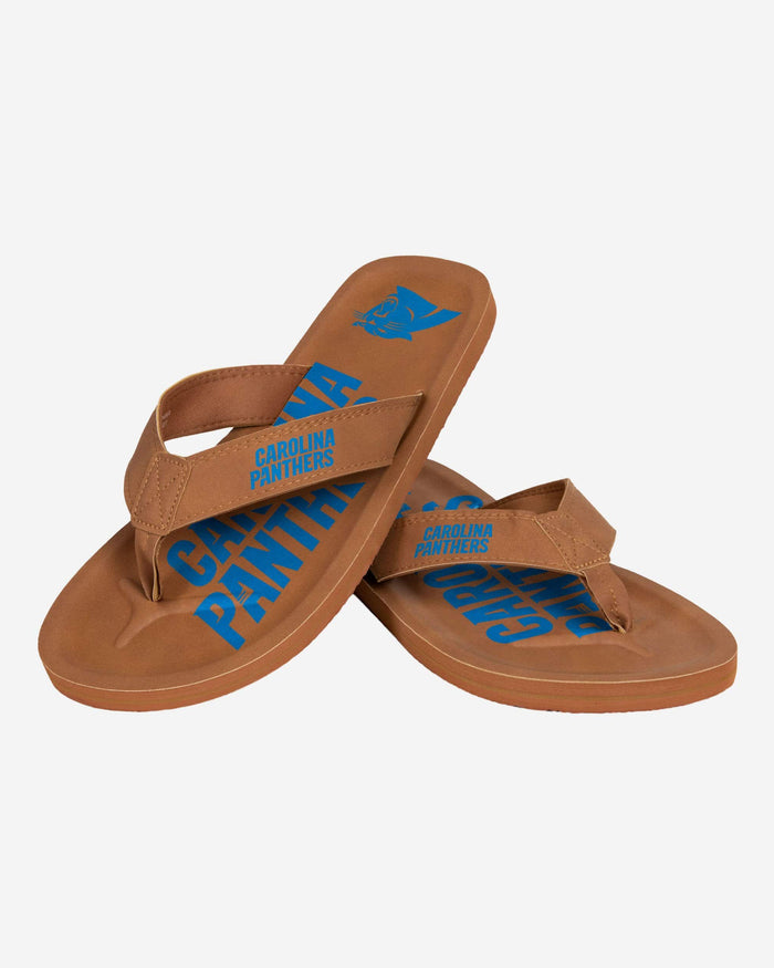 Carolina Panthers Color Pop Contour Flip Flop FOCO - FOCO.com